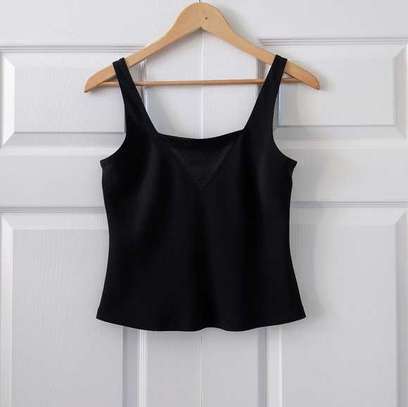 Vintage Sonia Rykiel Black Sleeveless Silky Tank Top Made In France Size 40/M - Picture 8 of 9